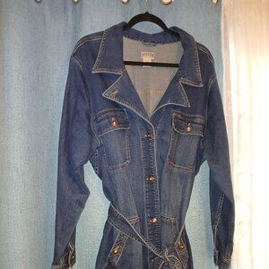 Plus Size Duluth Trading Co Denim Trench